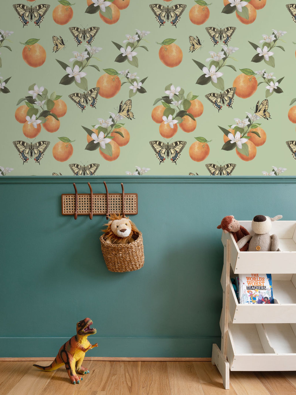 Botanical Oranges & Swallowtail Butterflies