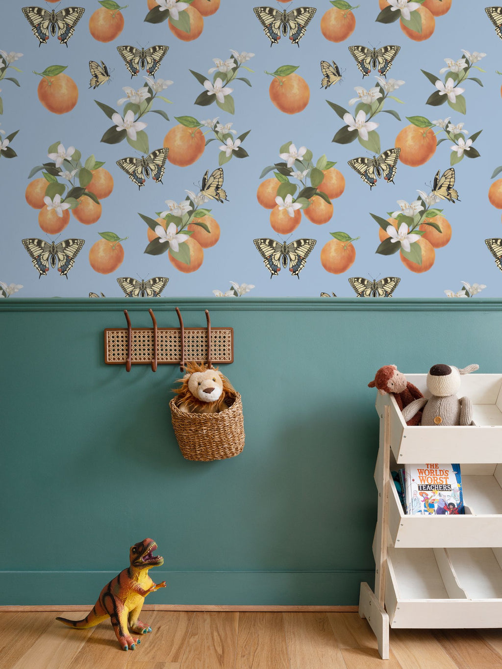 Botanical Oranges & Swallowtail Butterflies