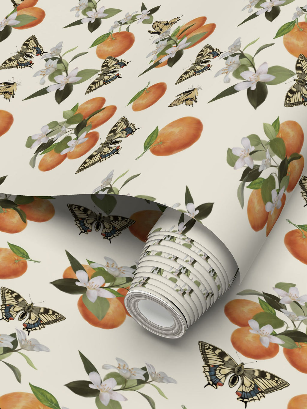 Botanical Oranges & Swallowtail Butterflies