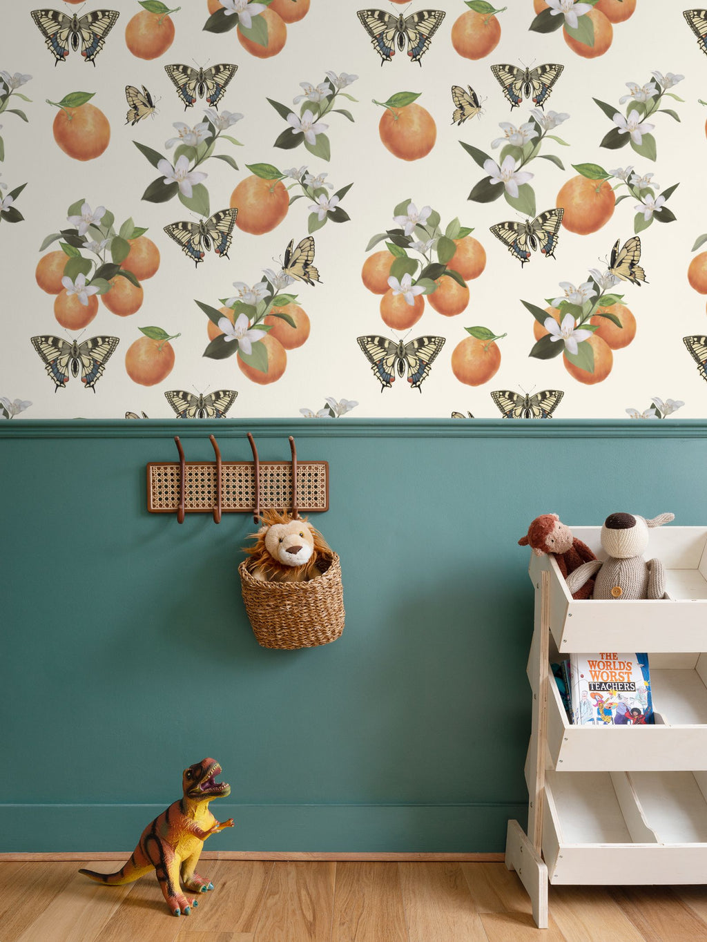 Botanical Oranges & Swallowtail Butterflies