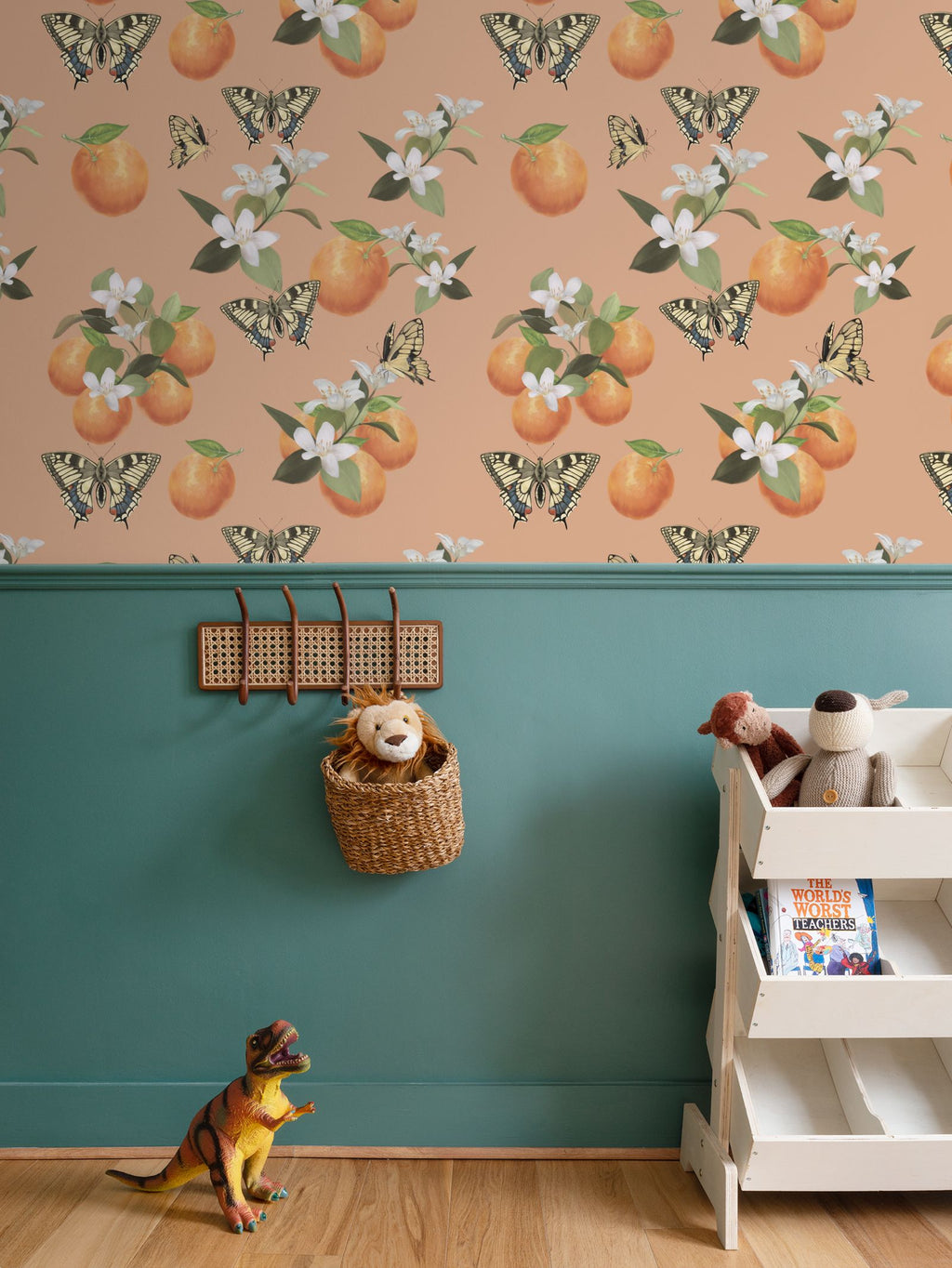 Botanical Oranges & Swallowtail Butterflies