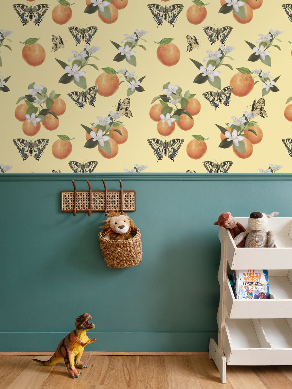 Botanical Oranges & Swallowtail Butterflies