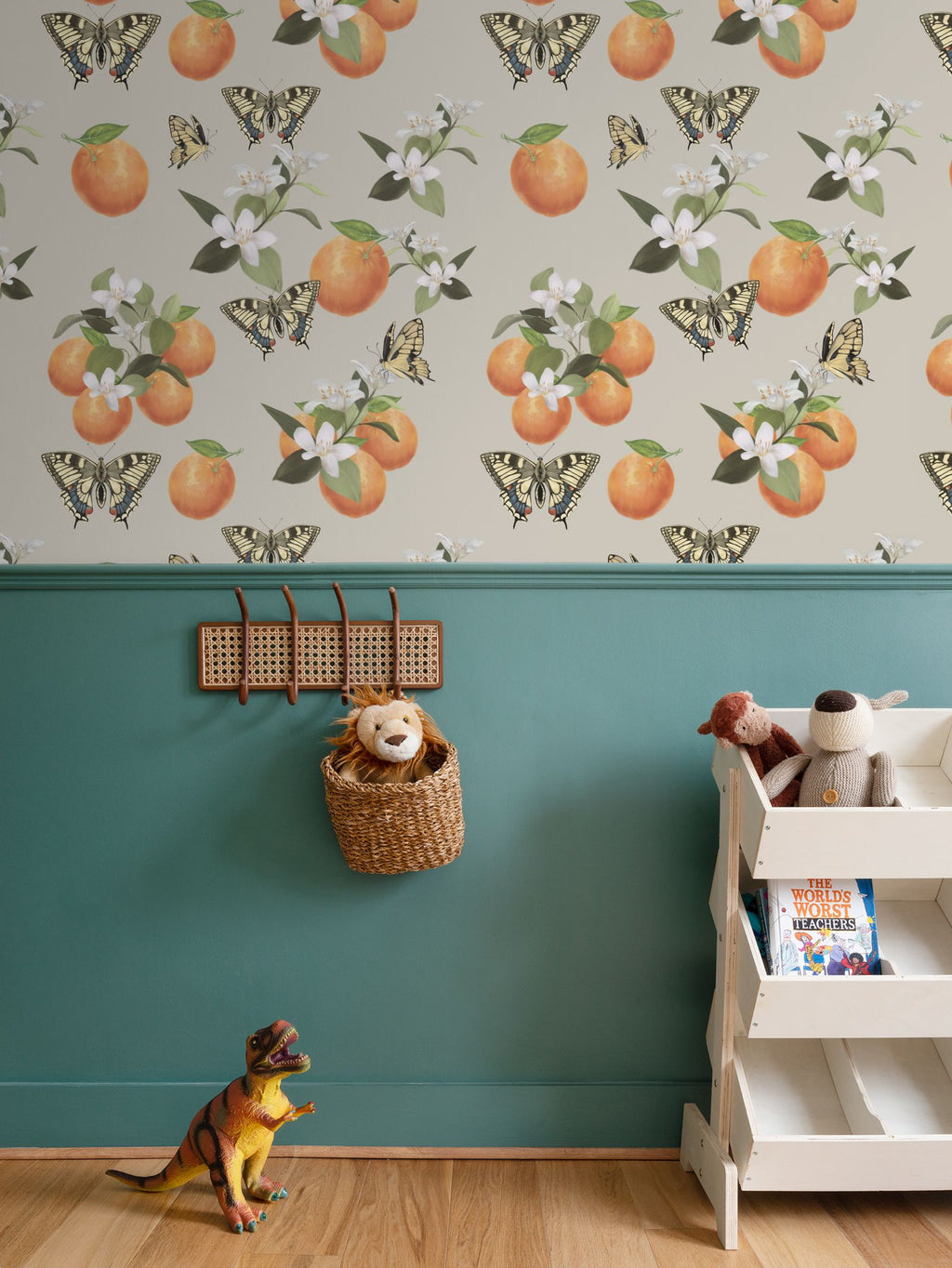 Botanical Oranges & Swallowtail Butterflies