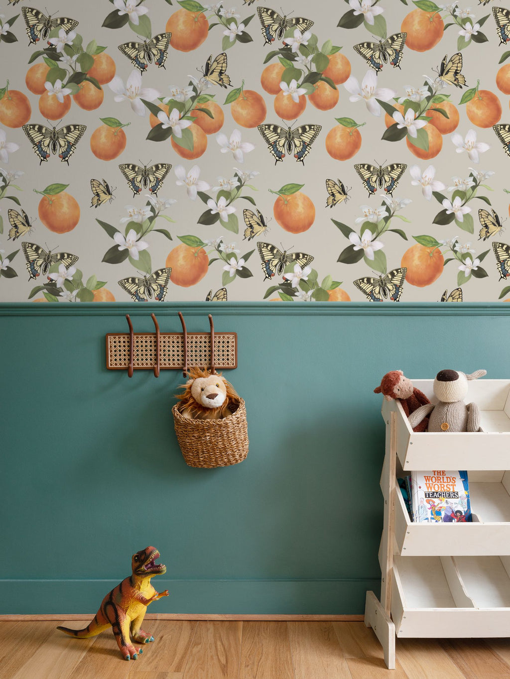 Botanical Oranges & Swallowtail Butterflies