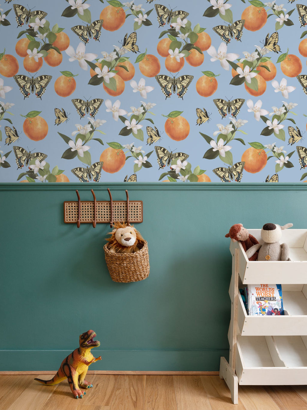 Botanical Oranges & Swallowtail Butterflies