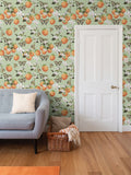 Botanical Oranges & Swallowtail Butterflies