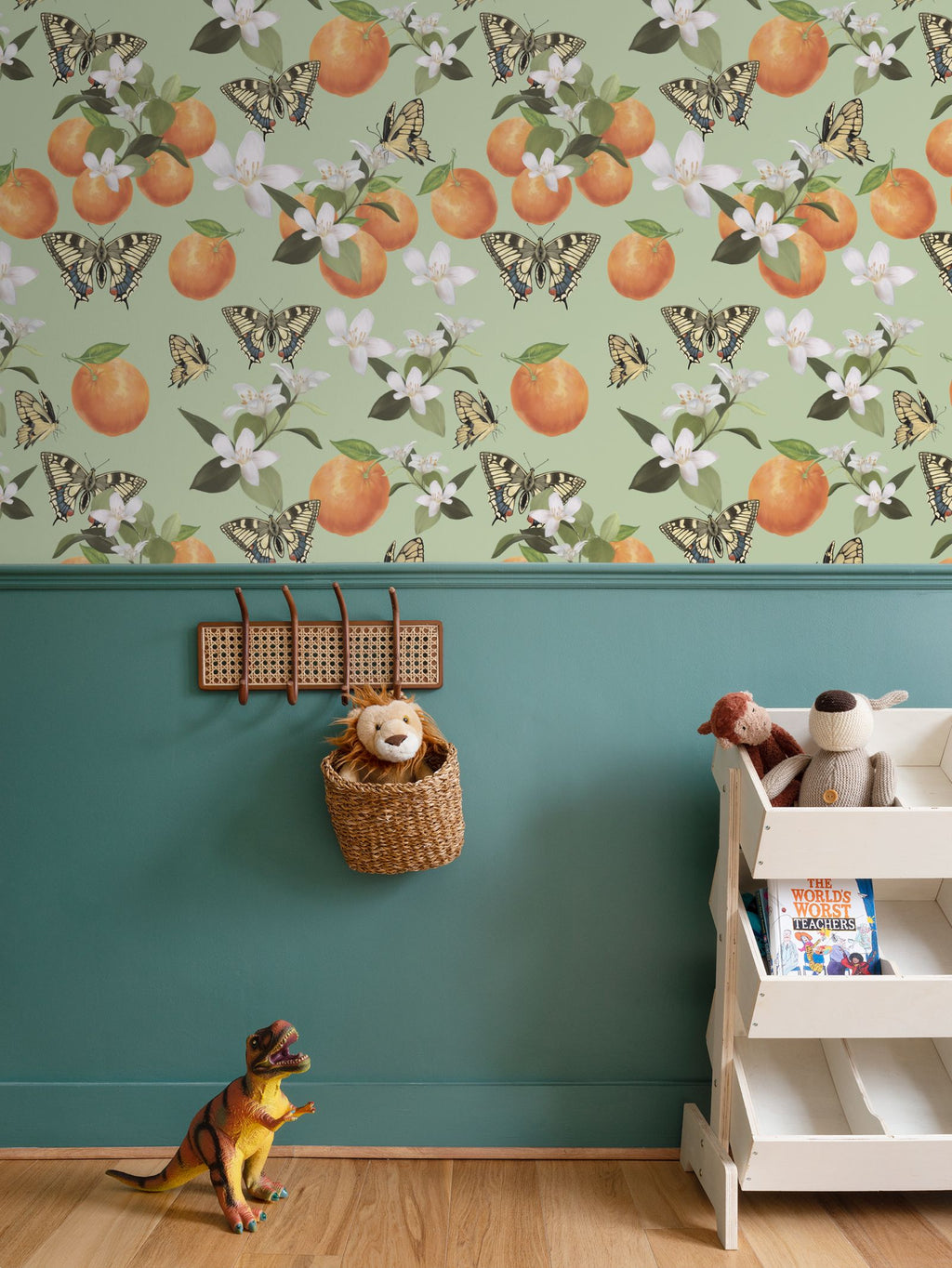 Botanical Oranges & Swallowtail Butterflies