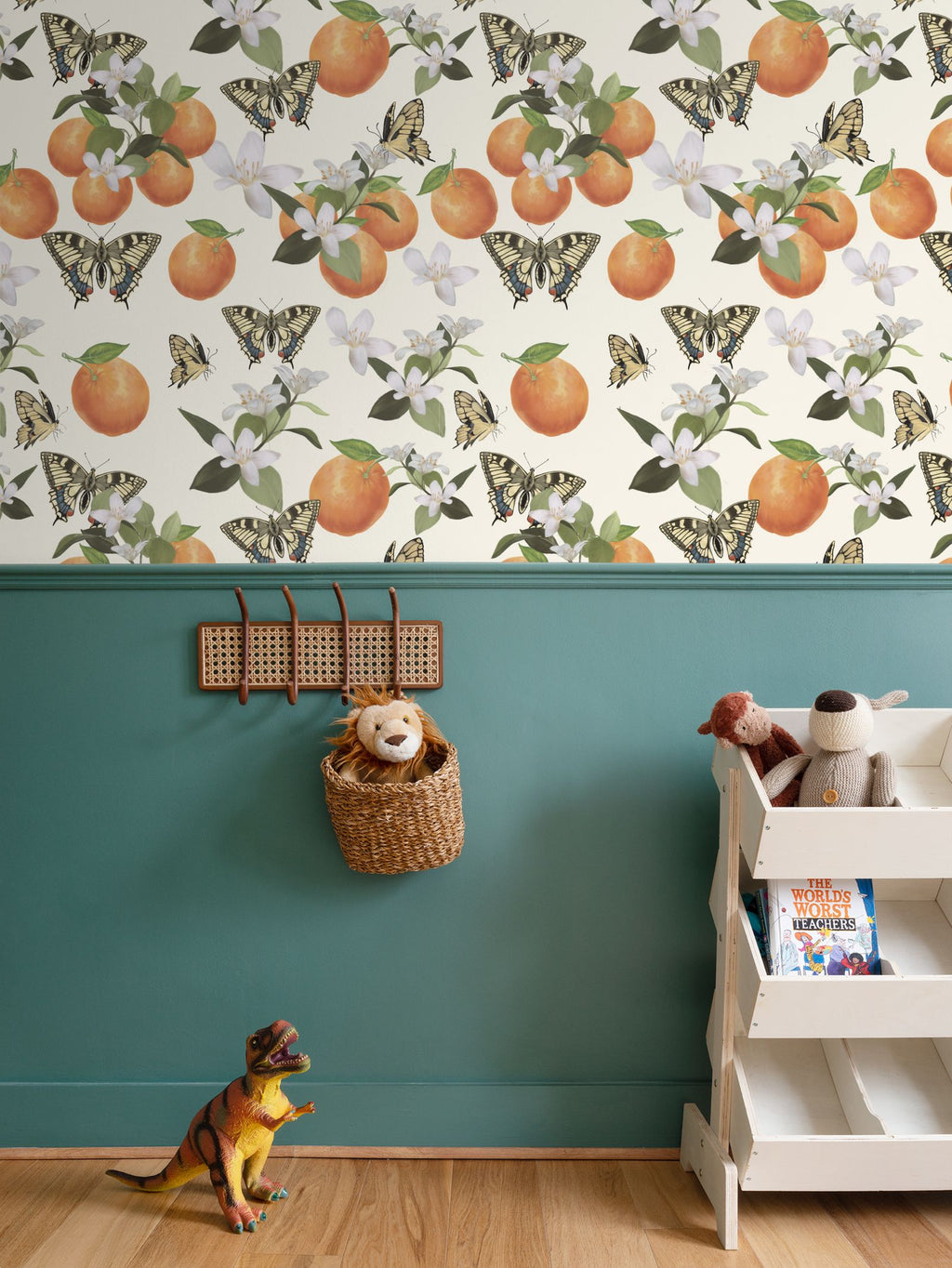 Botanical Oranges & Swallowtail Butterflies